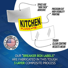 Steellabels bright easy-read colors enhance visibility in dim rooms.