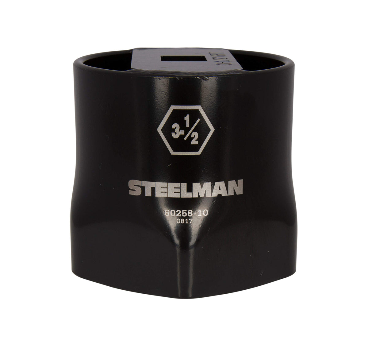 Steelman locknut socket for wheel bearings, durable carbon steel with laser-etched markings for quick setup.