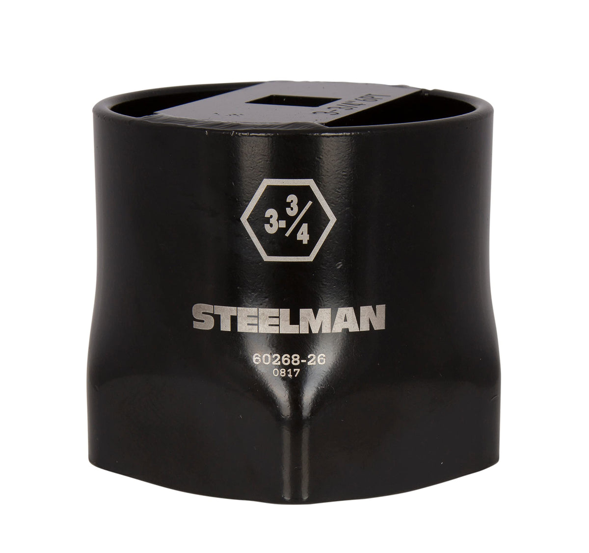 Steelman locknut socket in black finish for durable wheel nut work