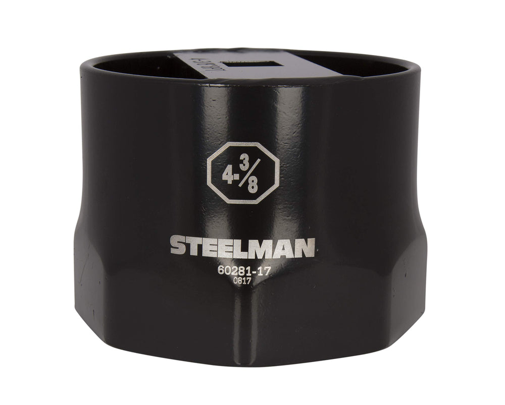 Steelman 4-3/8-inch 8-point locknut socket for 3/4-inch drive, durable steel.