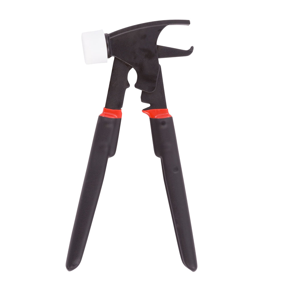 Steelman 97503 wheel weight hammer front view for installing clip-on weights