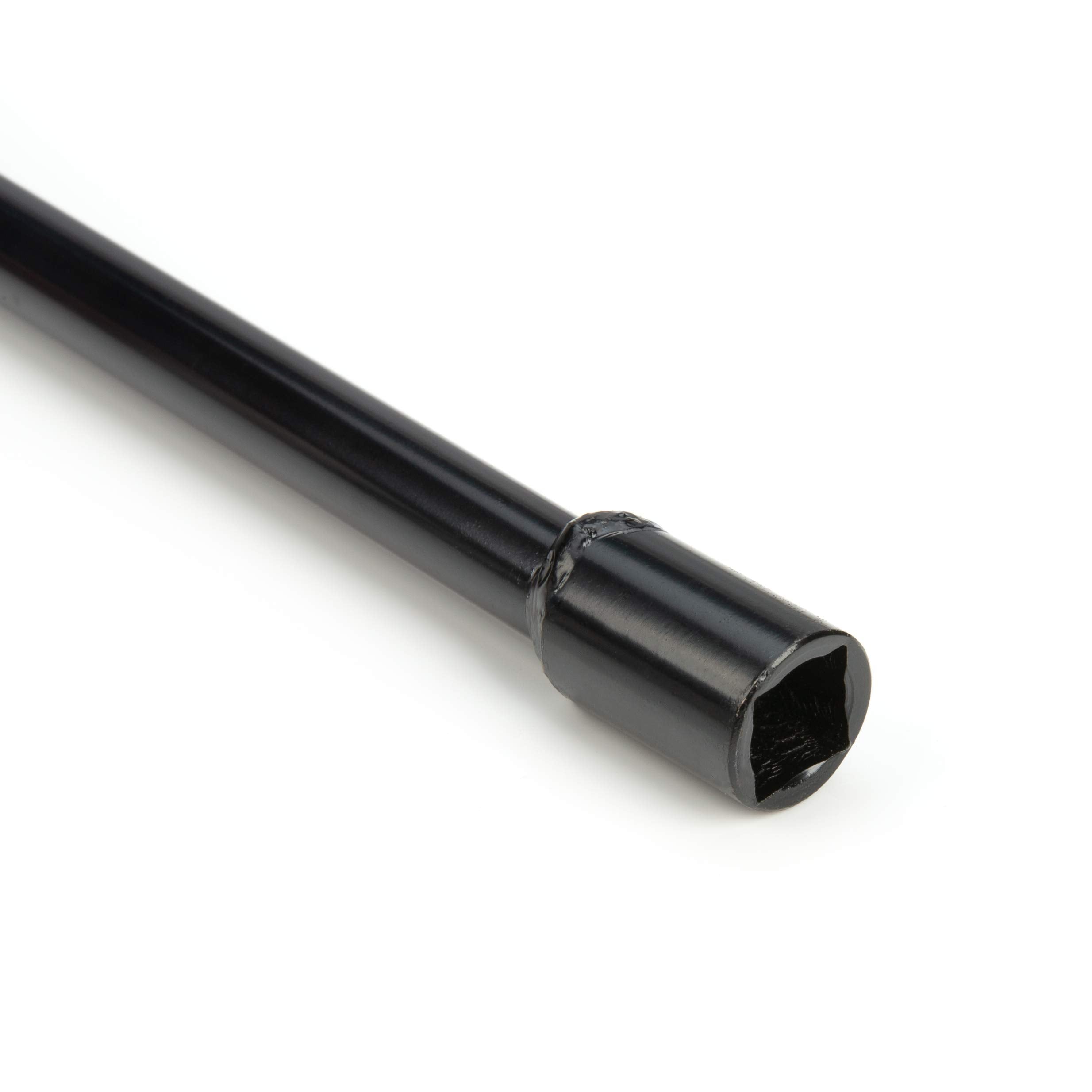 Steelman powder-coated spare tire tool with green drive end for quick identification