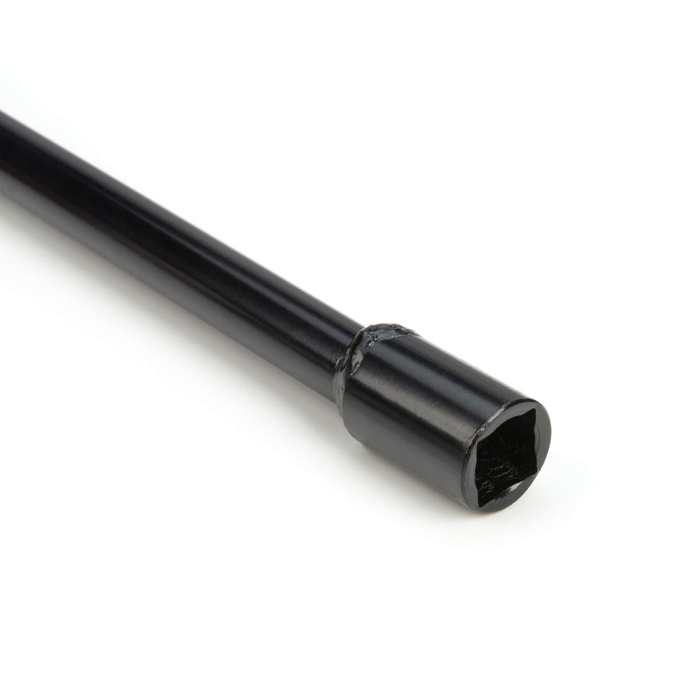 Steelman powder-coated spare tire tool with green drive end for quick identification