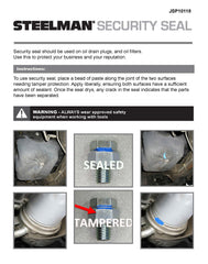Steelman seal adheres to metal and plastic surfaces