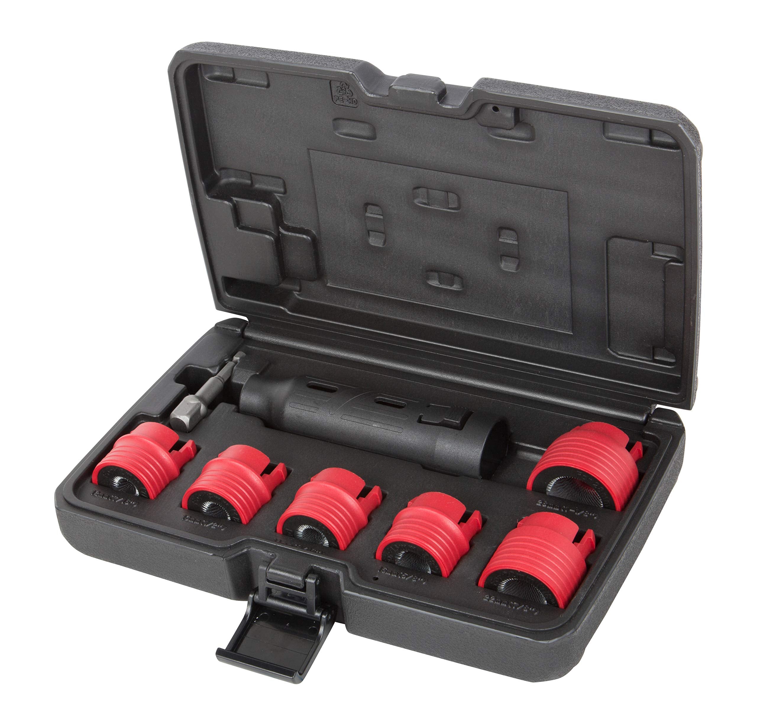 Steelman wheel stud cleaner 8pc set removes rust for secure wheel fitment