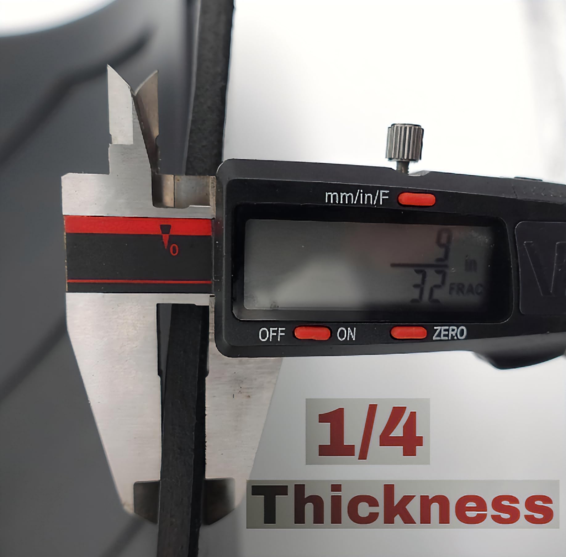 Steel Vision 24x24 mud flap in 1/4-inch rubber stands up to highway wear.