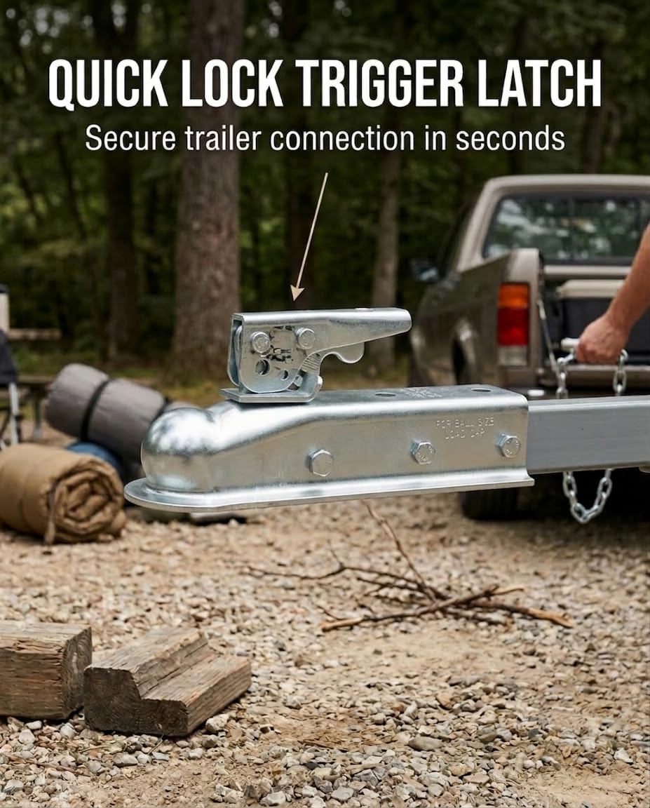Stegewop 3,500-lb class II capacity supports trailers, ATVs, and light boats.