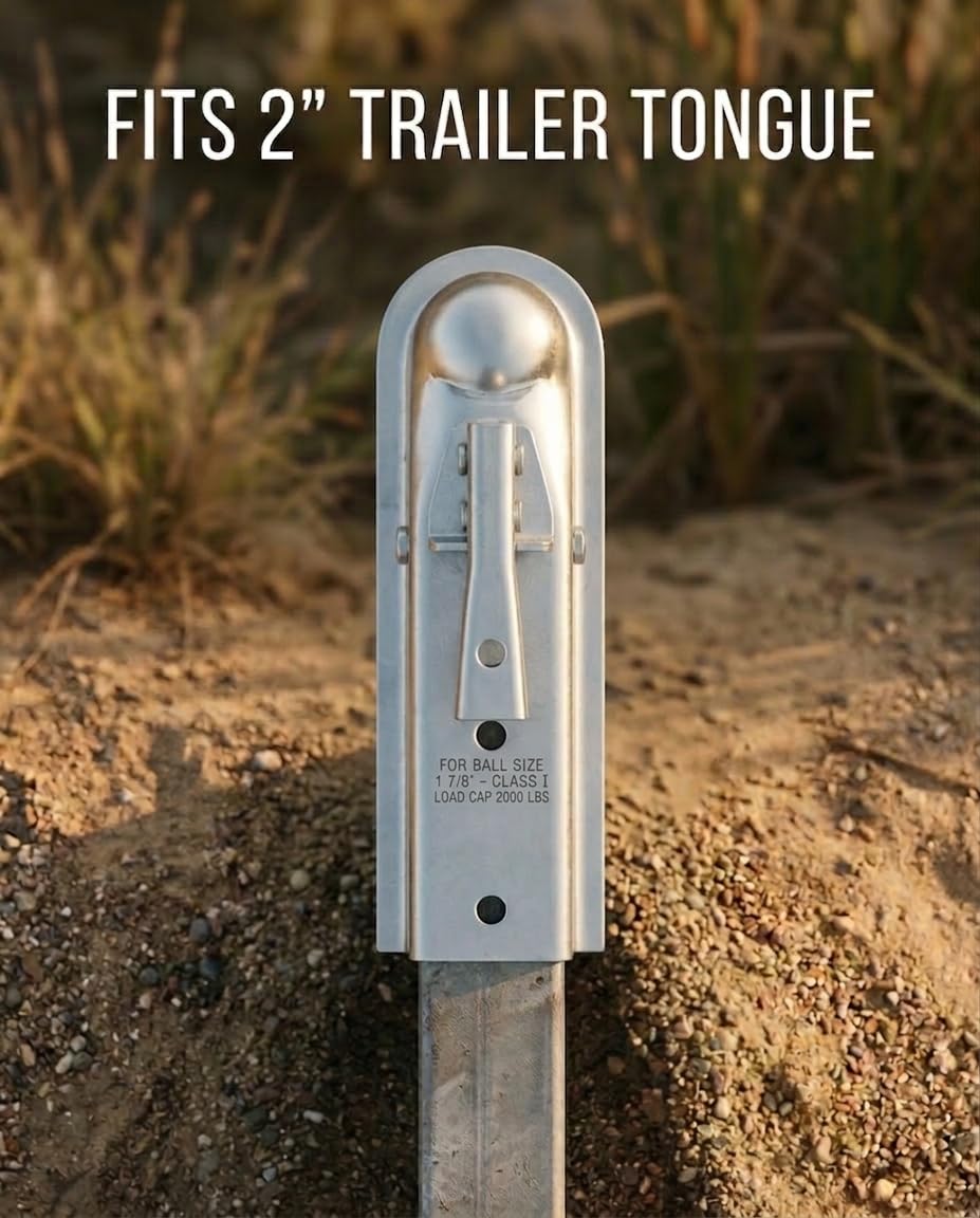 Stegewop quick-lock latch and spring-loaded trigger simplify hitching and unhitching.