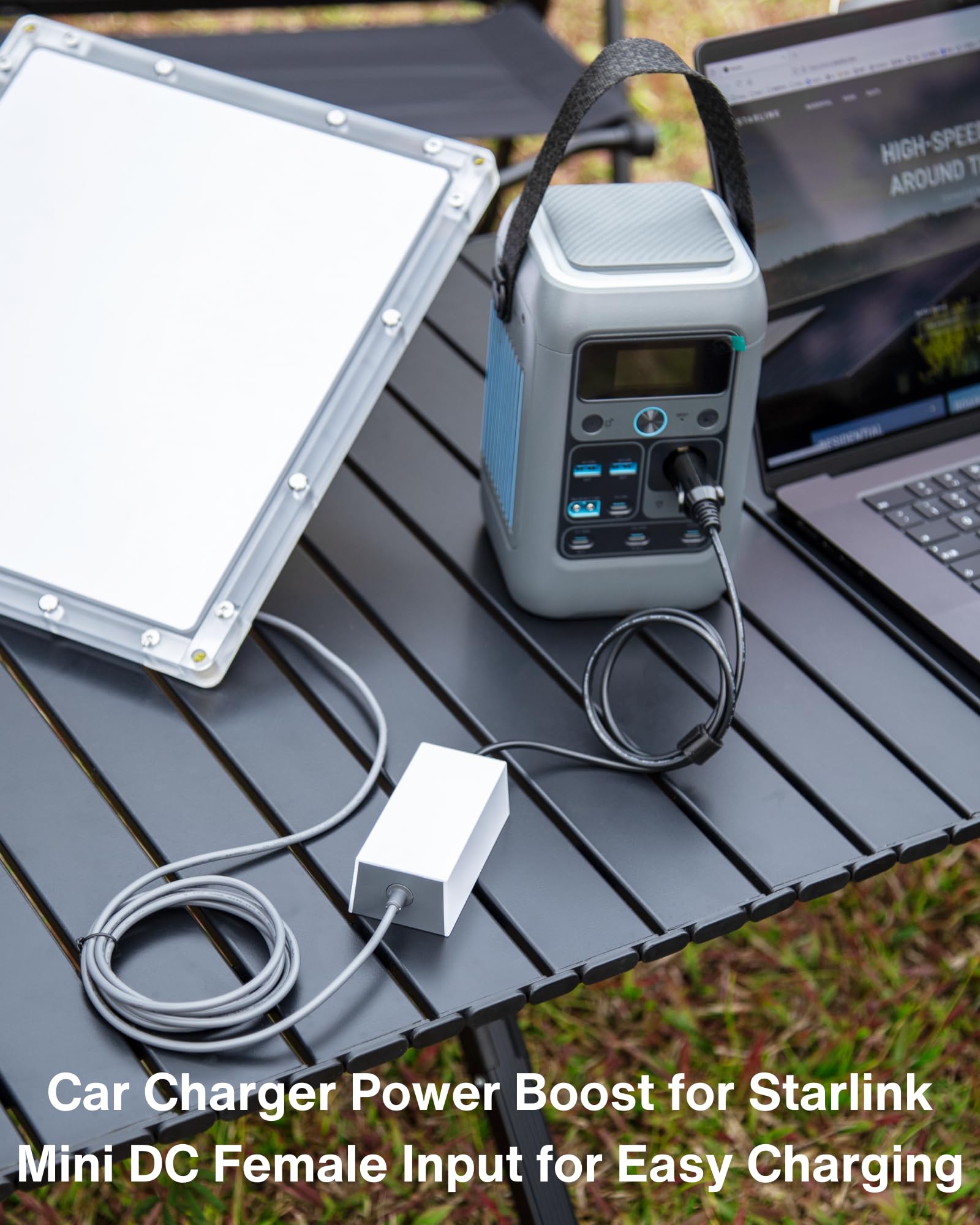 Steinwhale cigarette lighter connection keeps Starlink Mini powered