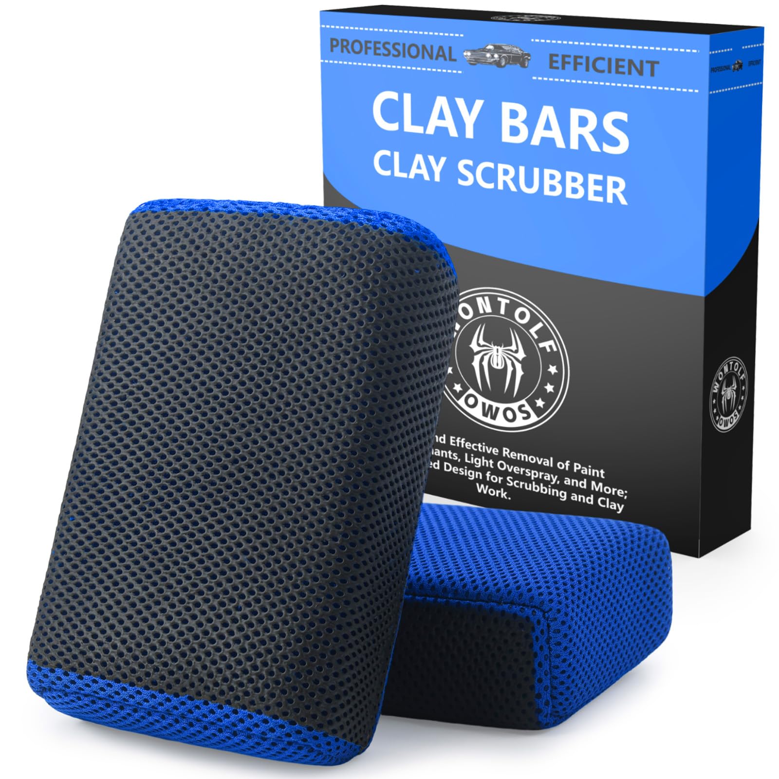Stemni 2in1 clay scrubber kit with palm pad for smooth, controlled cleaning on paint