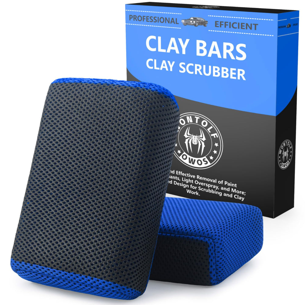 Stemni 2in1 clay scrubber kit with palm pad for smooth, controlled cleaning on paint
