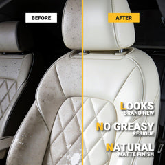 Stemni leather conditioner bottle nourishes and protects leather with a natural finish.