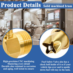 Sthangbig valve with 5/16-inch hose threads supports flexible venting.