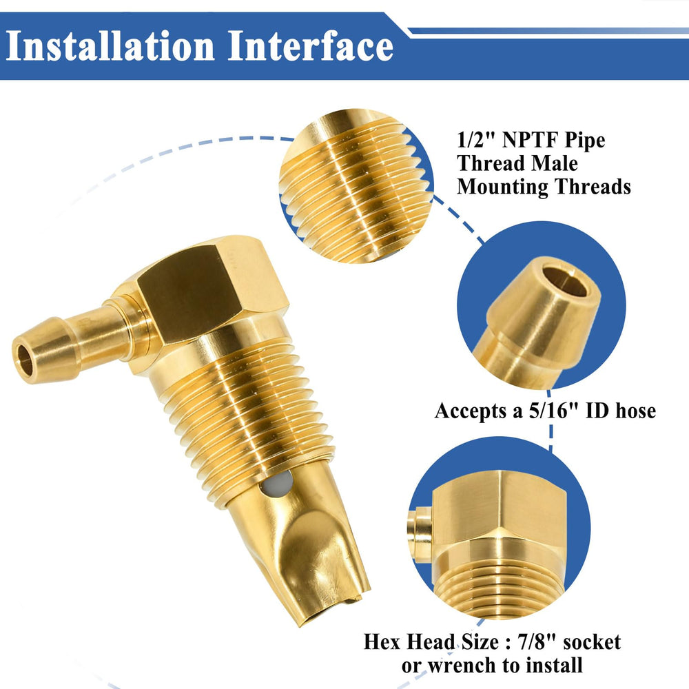 Sthangbig vent valve installation demonstration in a fuel line for retrofit.
