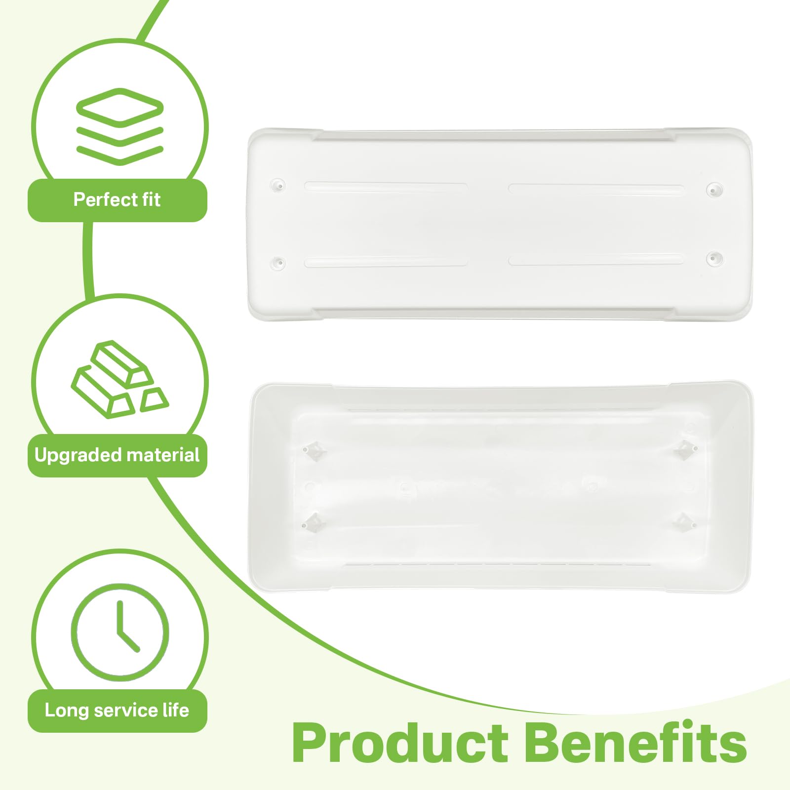 Sthovd durable plastic vent cover withstands sun exposure and rain.