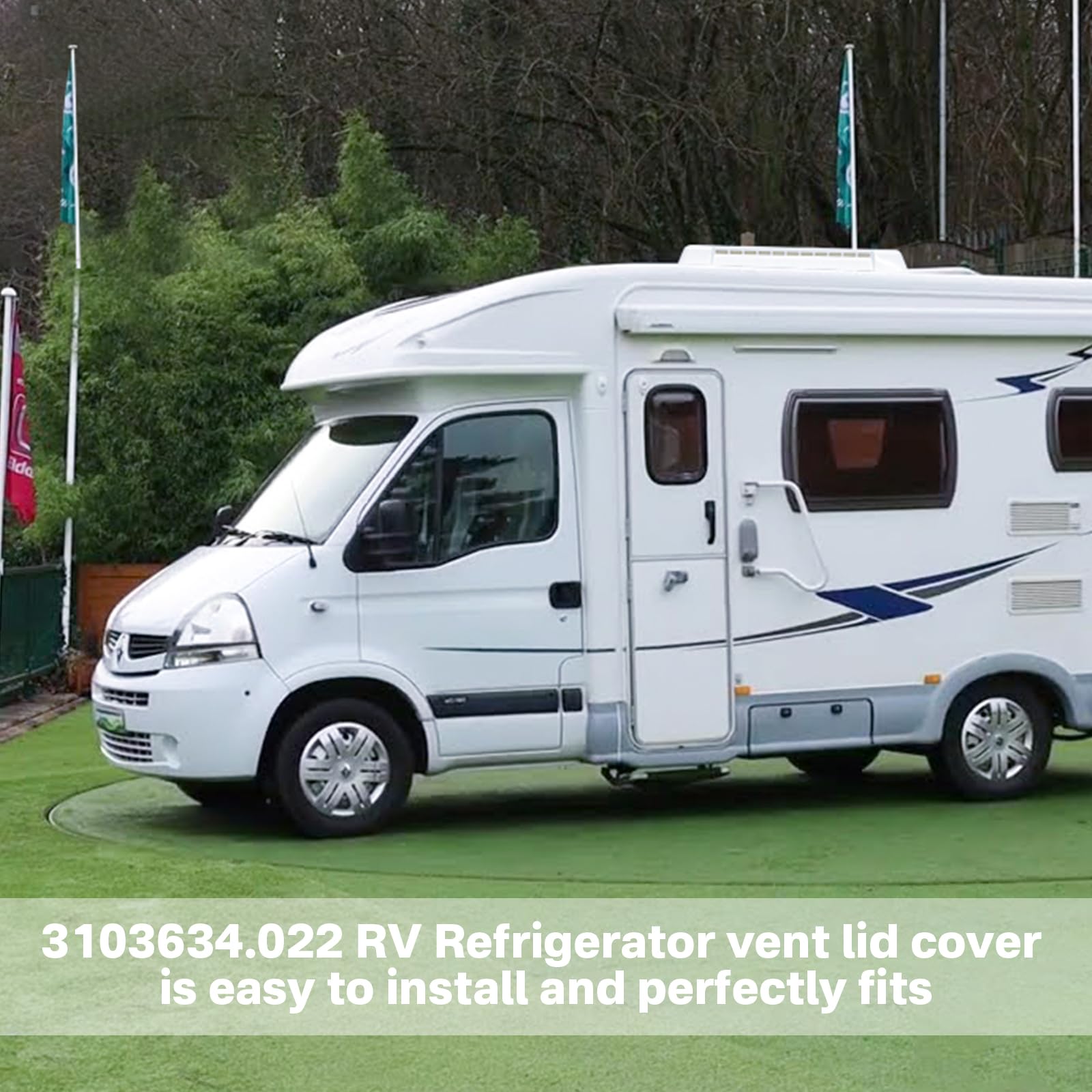 Sthovd easy-install vent cover with screws simplifies RV maintenance.