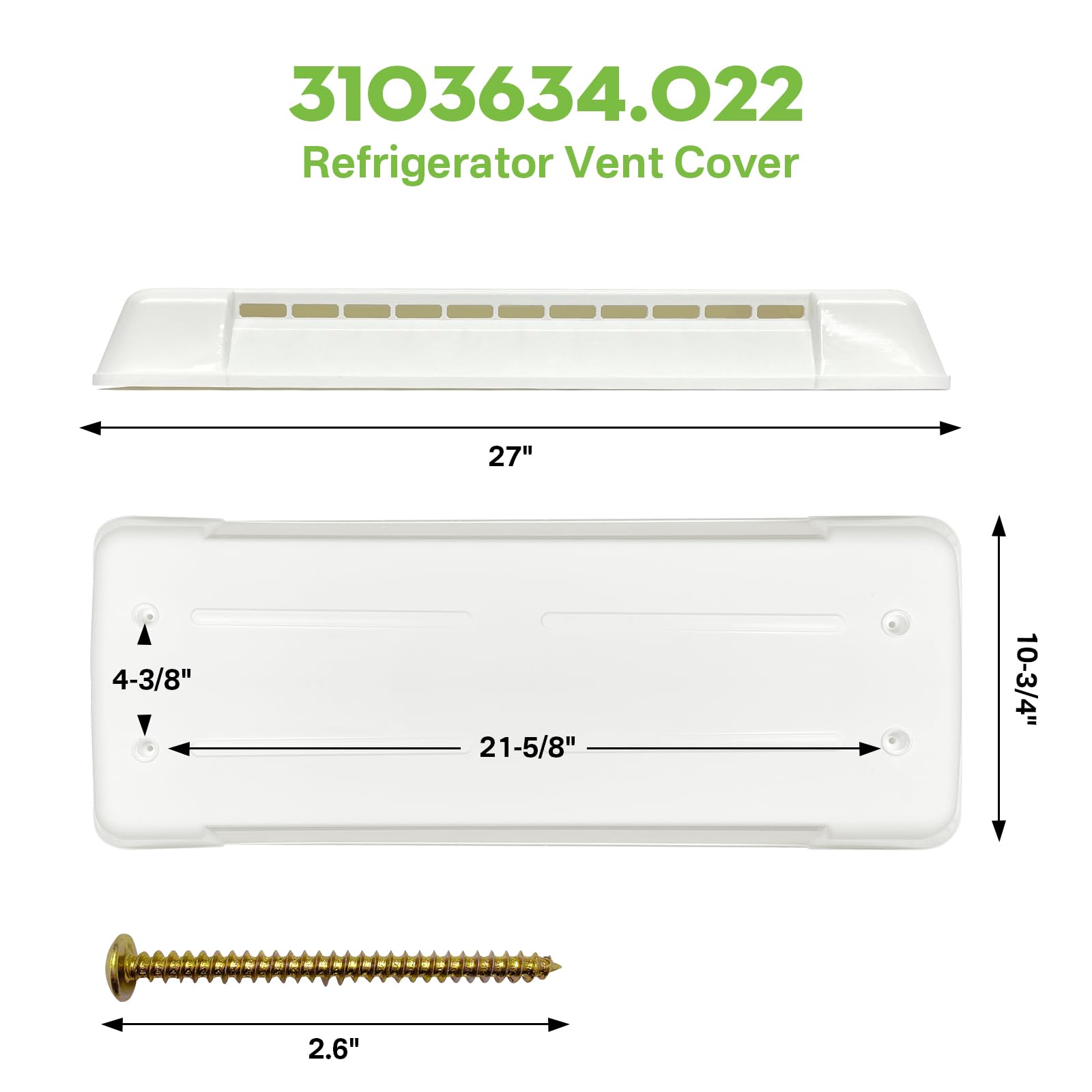 Sthovd rv refrigerator vent cover replacement keeps vents secure and new.