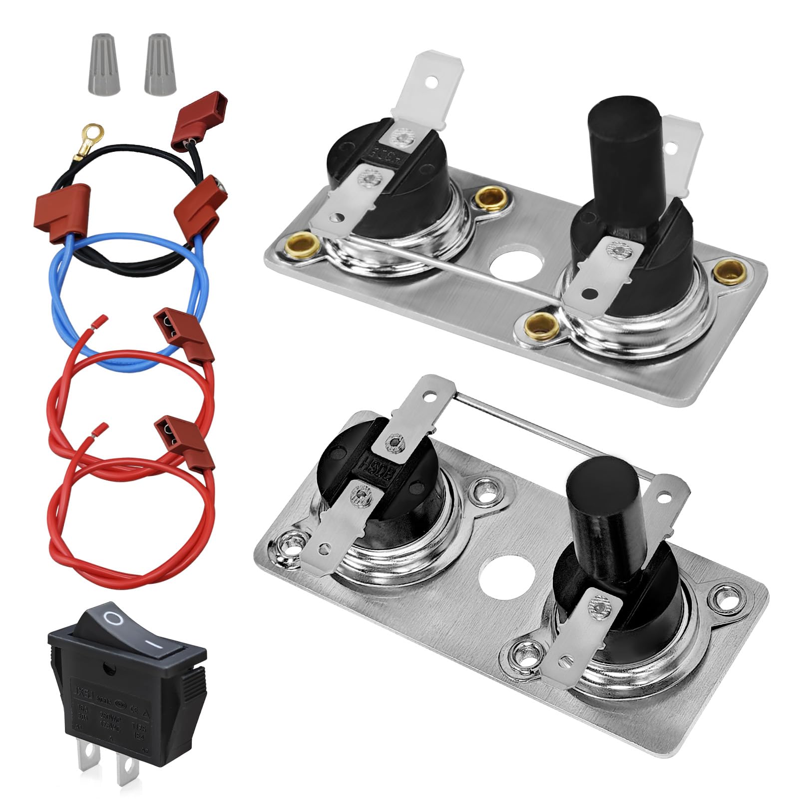 Sthovd RV thermostat limit switch kit close-up showing dual control design.