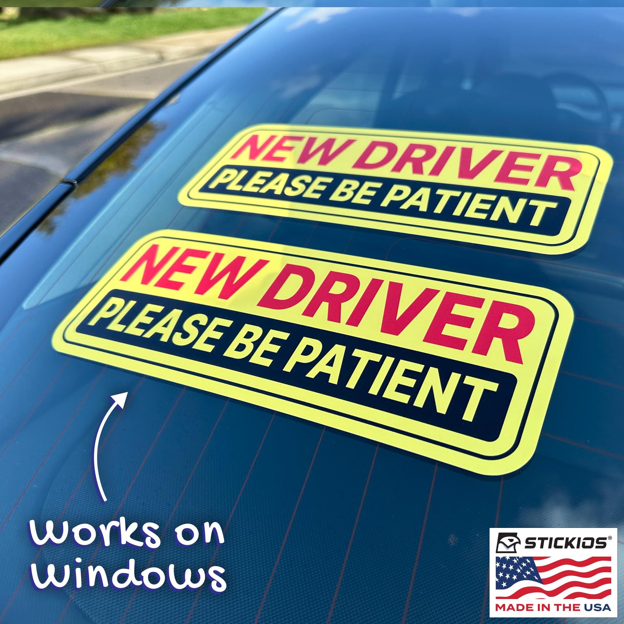 Stickios stickers endure sunlight with UV resistance for vibrant color.