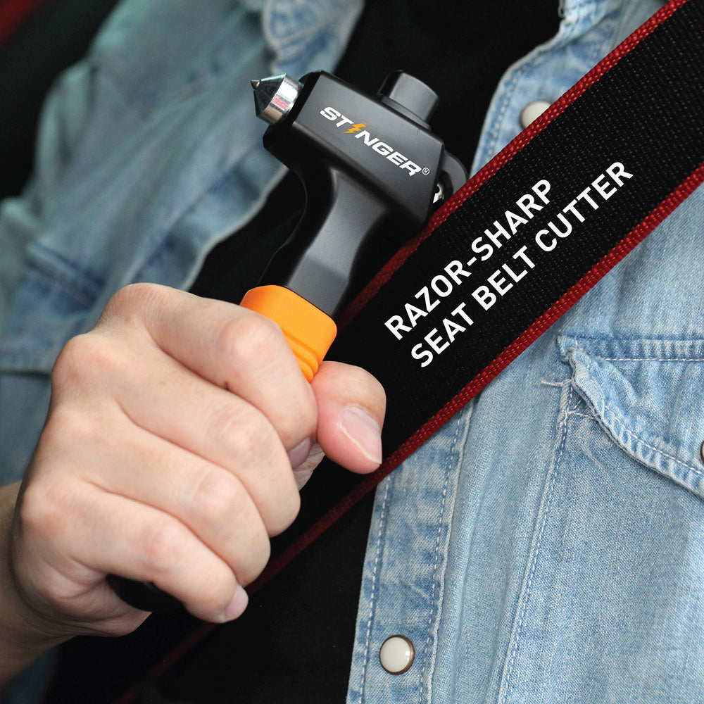Stinger ergonomic non-slip handle: comfortable, secure grip