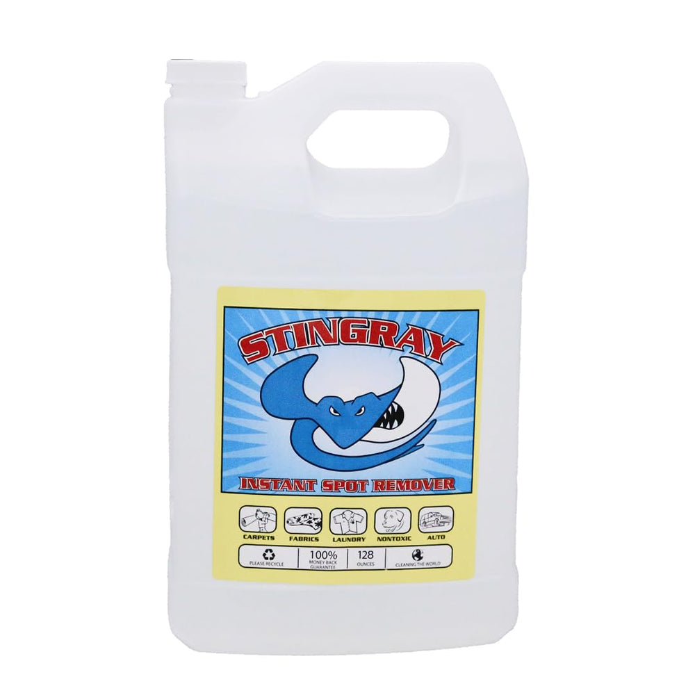 Stingray Spot Remover bottle front for quick home cleaning.
