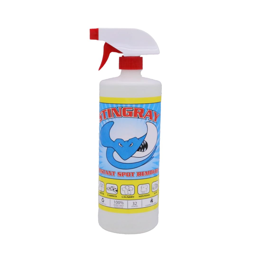 Stingray Spot Remover bottle front targets fabric stains with precision.