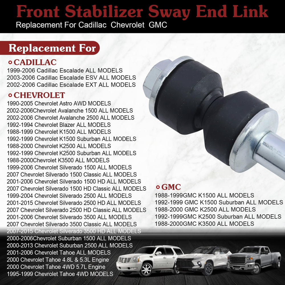 Stiueoav K80631 sway bar end-link assembly enhances ride control and stability.