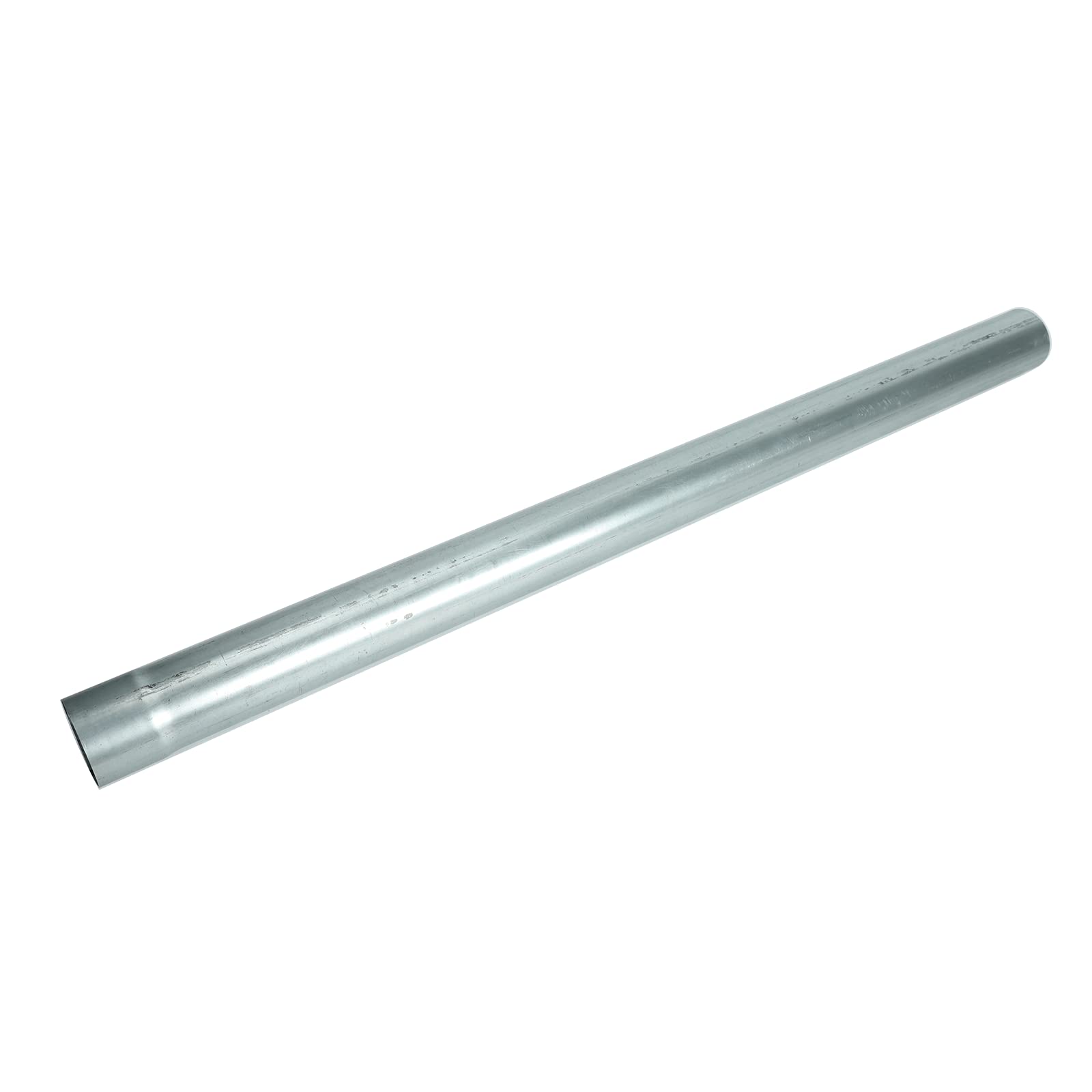 STMGW silver galvanized straight exhaust pipe, 3in OD, 4ft for durable routing.