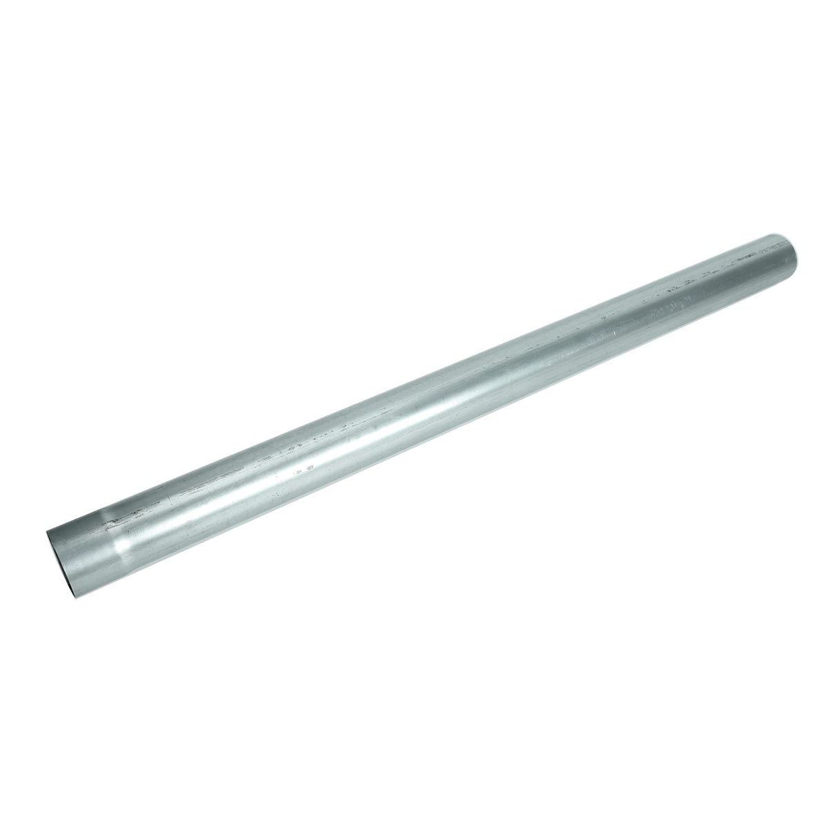 STMGW silver galvanized straight exhaust pipe, 3in OD, 4ft for durable routing.