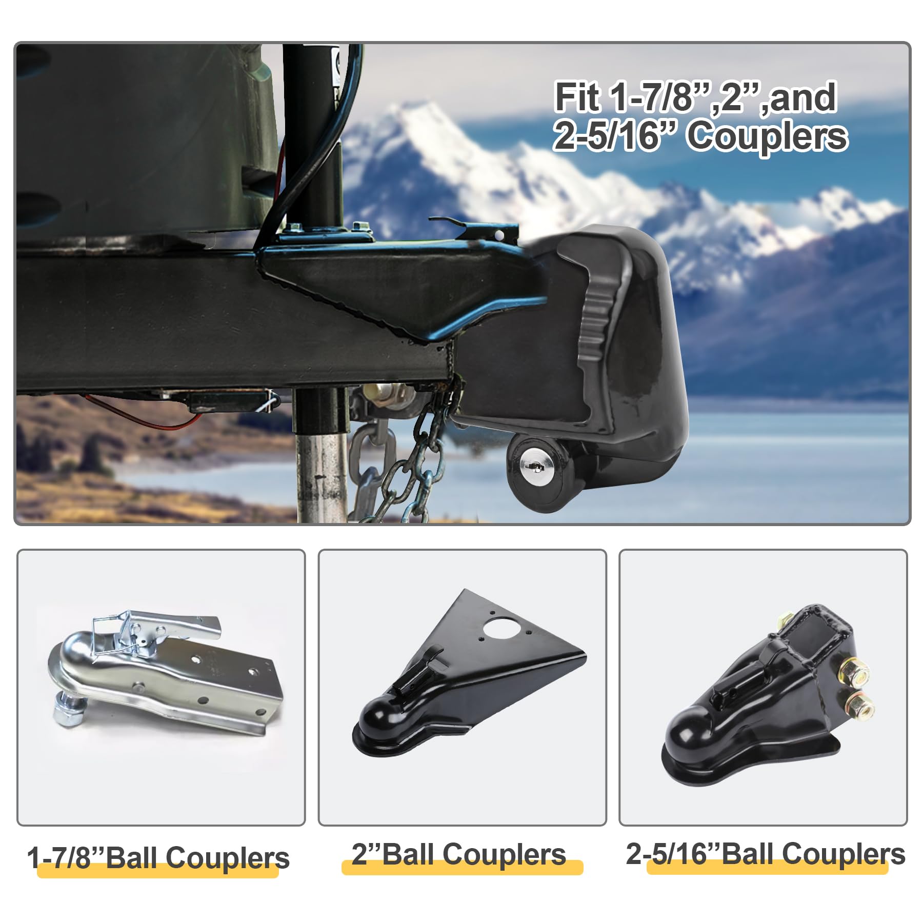 Stochastic Box trailer lock fit 2 in enables quick, confident installation