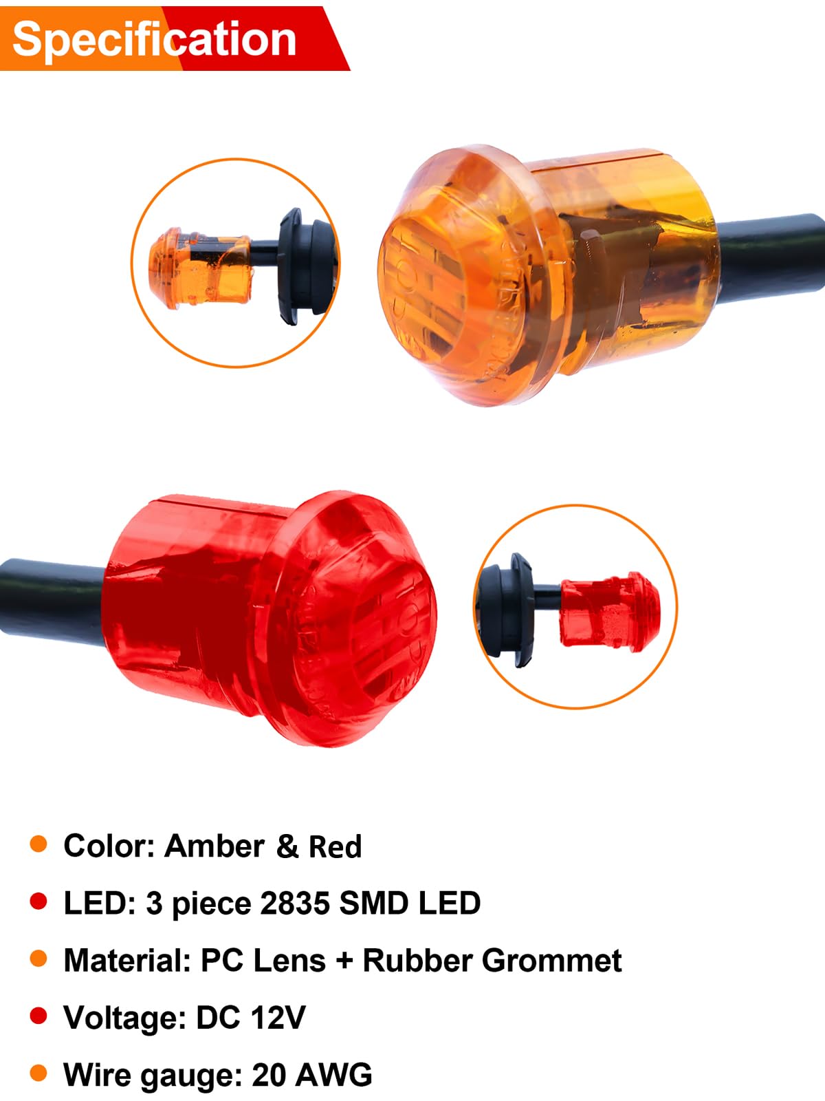 STODER durable PC lens and LED assembly withstand rugged outdoor use