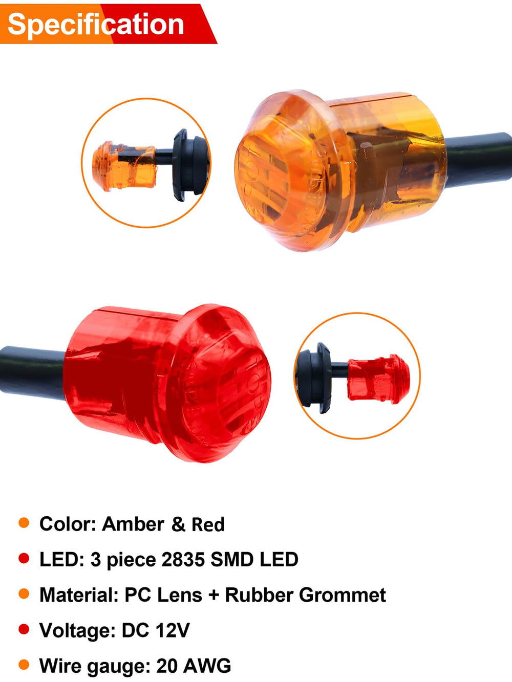 STODER durable PC lens and LED assembly withstand rugged outdoor use