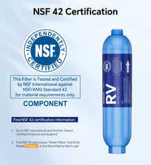 Stokk NSF-certified inline filter improves taste and safety for outdoor use.