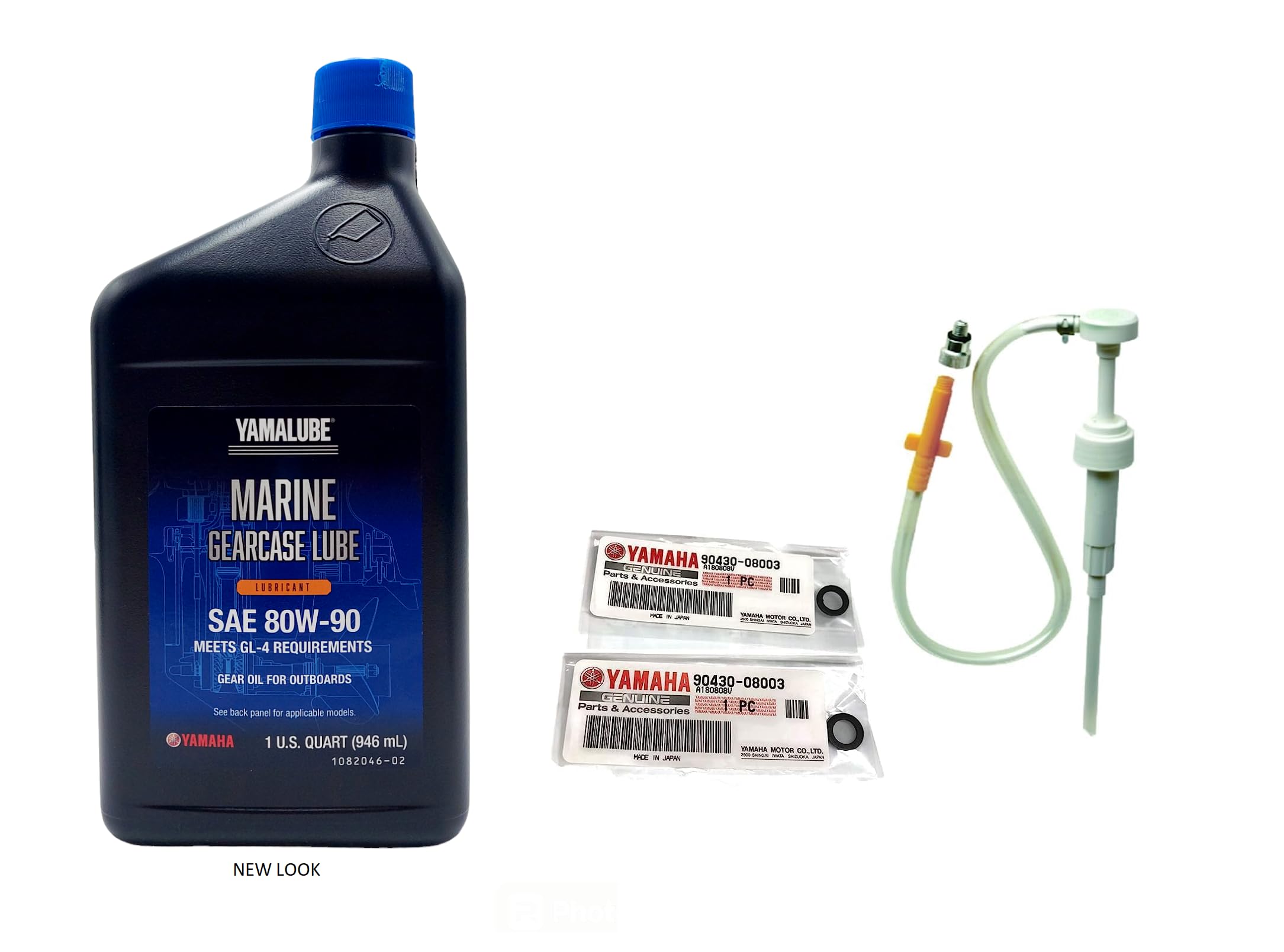 STONEMUSLE Yamalube gearcase lubricant kit with gaskets for reliable seal after service