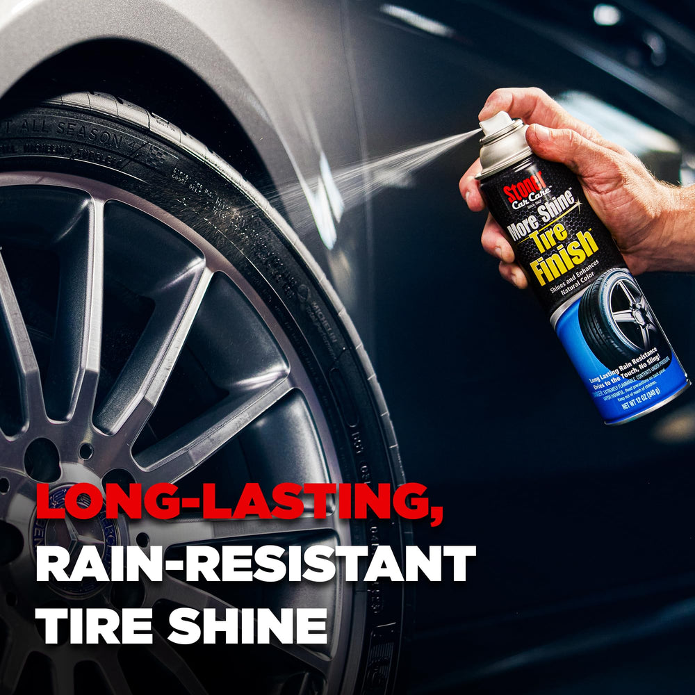 Stoner Car Care More Shine dries to touch and minimizes messy overspray