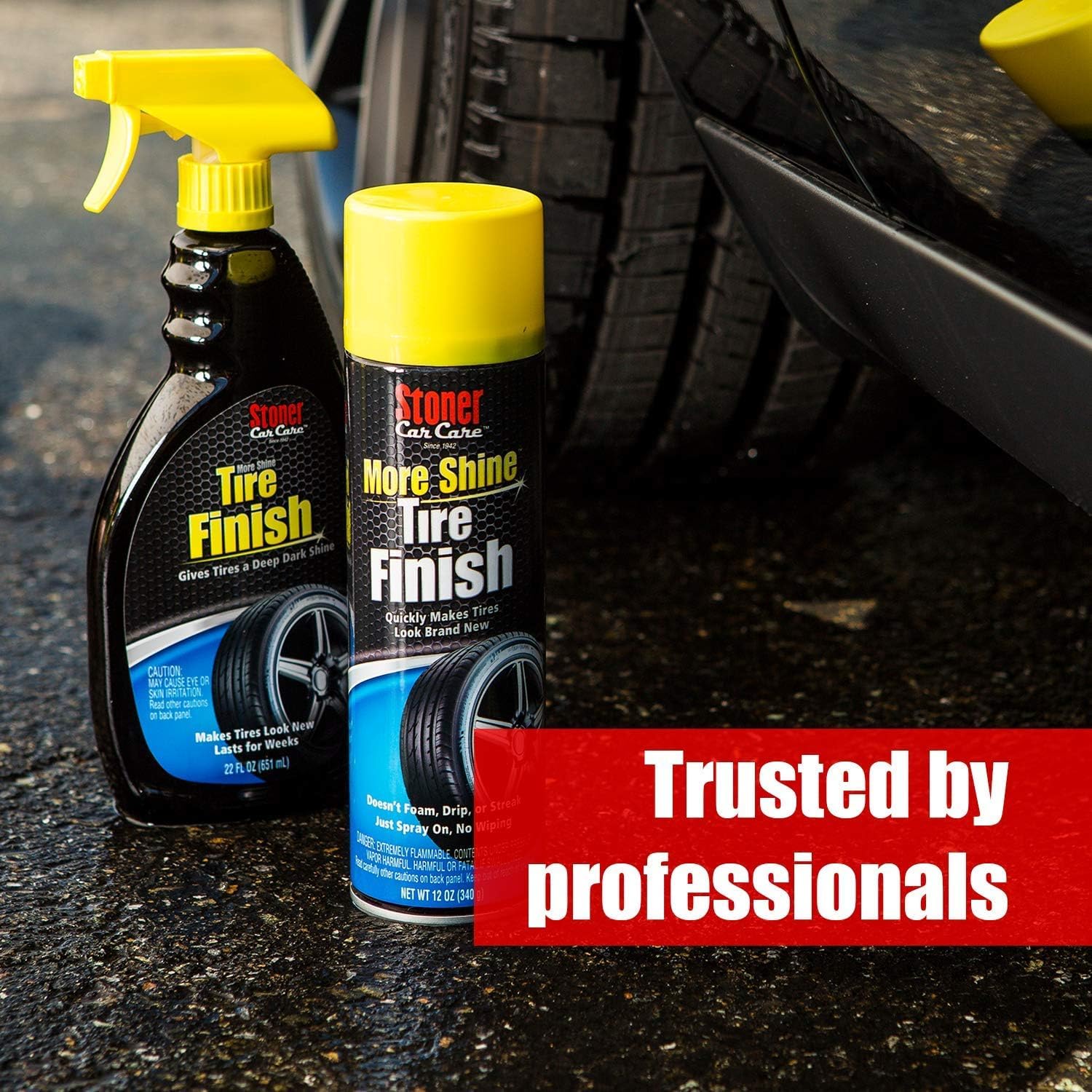 Stoner Car Care More Shine spray offers even coverage without rubbing.