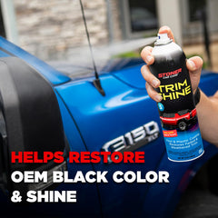 Stoner Car Care Trim Shine dashboard trim restored to OEM-like finish