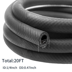 Storystore hose close-up highlighting durable NBR material for reliability.