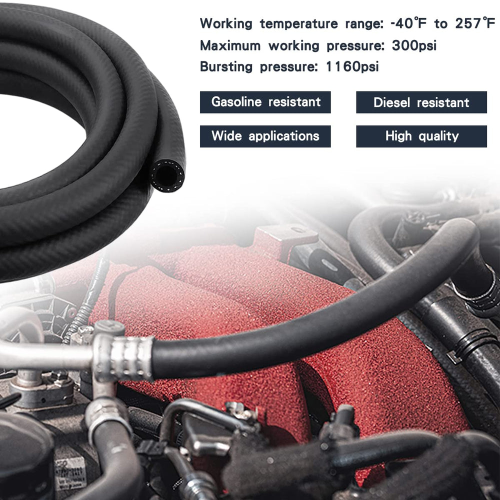 Storystore hose connection end ready to attach to fuel systems.