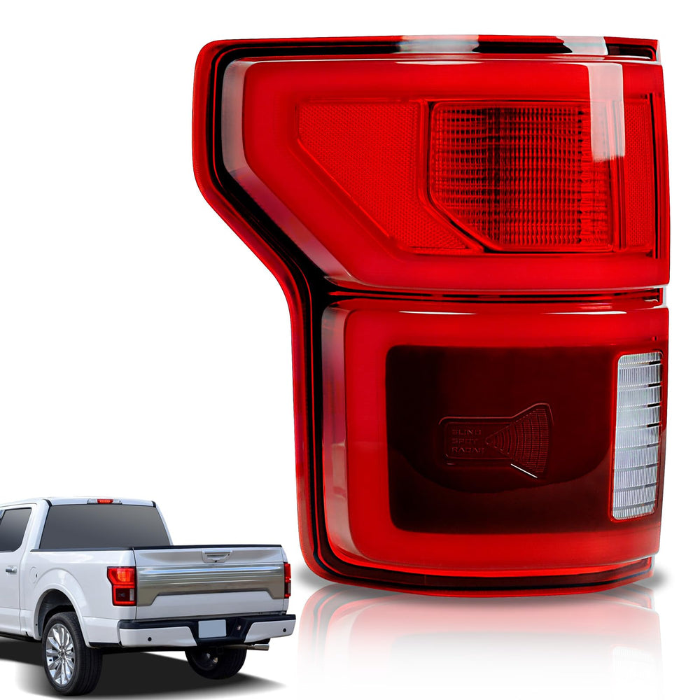 STRAUTOS Ford F-150 LED tail light left driver side with blind spot for safer signaling