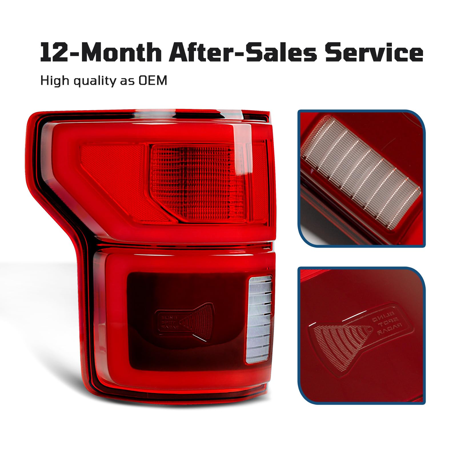STRAUTOS F-150 LED tail light housing made from sturdy ABS plastic
