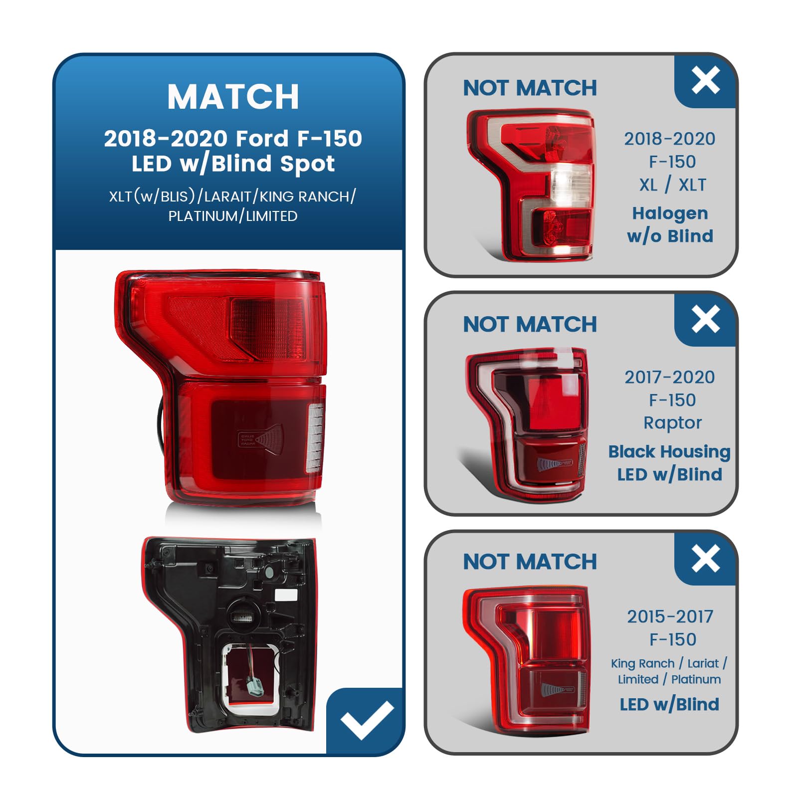 STRAUTOS F-150 tail light is weather-resistant for all conditions