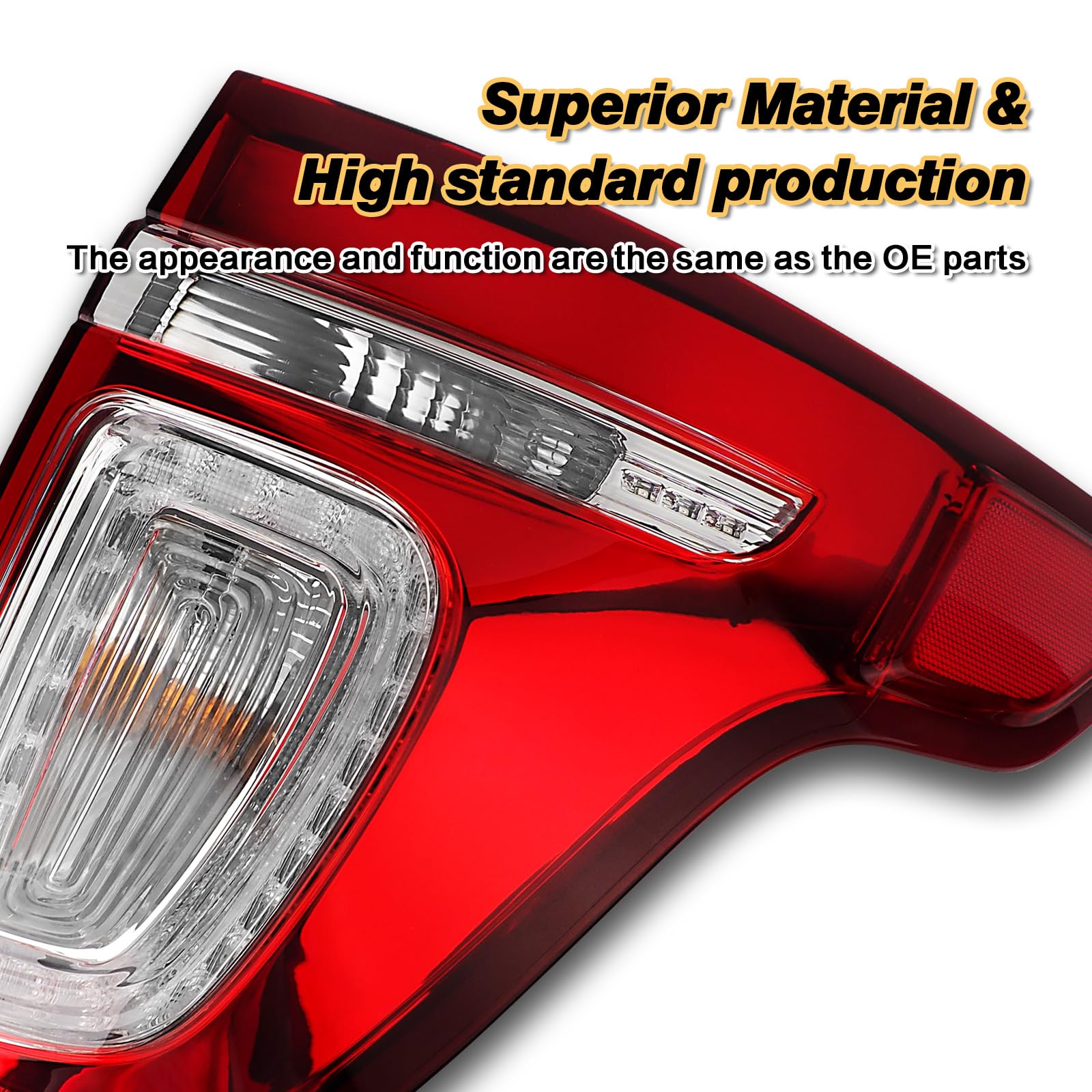 STRAUTOS tail-light housing with ABS and polycarbonate for durable, impact-resistant performance.