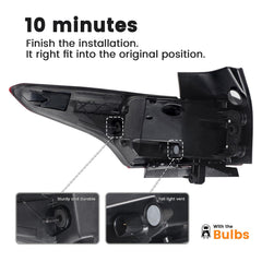 STRECOS LED taillight delivers clear brake and turn signal illumination.