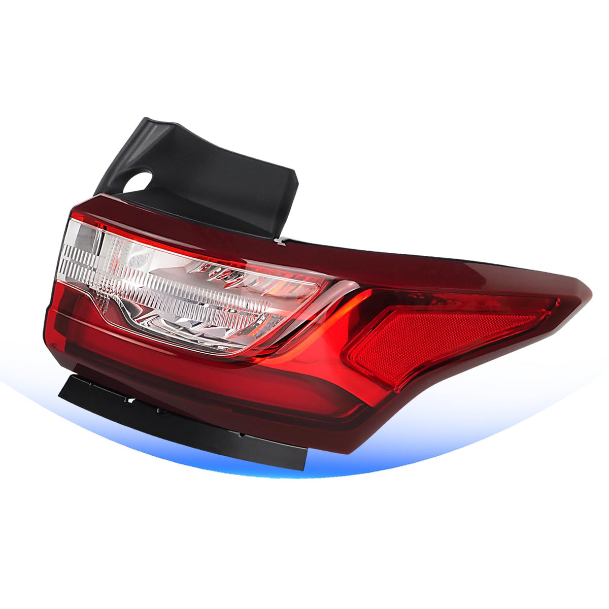 STRECOS LED taillight on Chevy Traverse right-side exterior enhances daytime visibility.