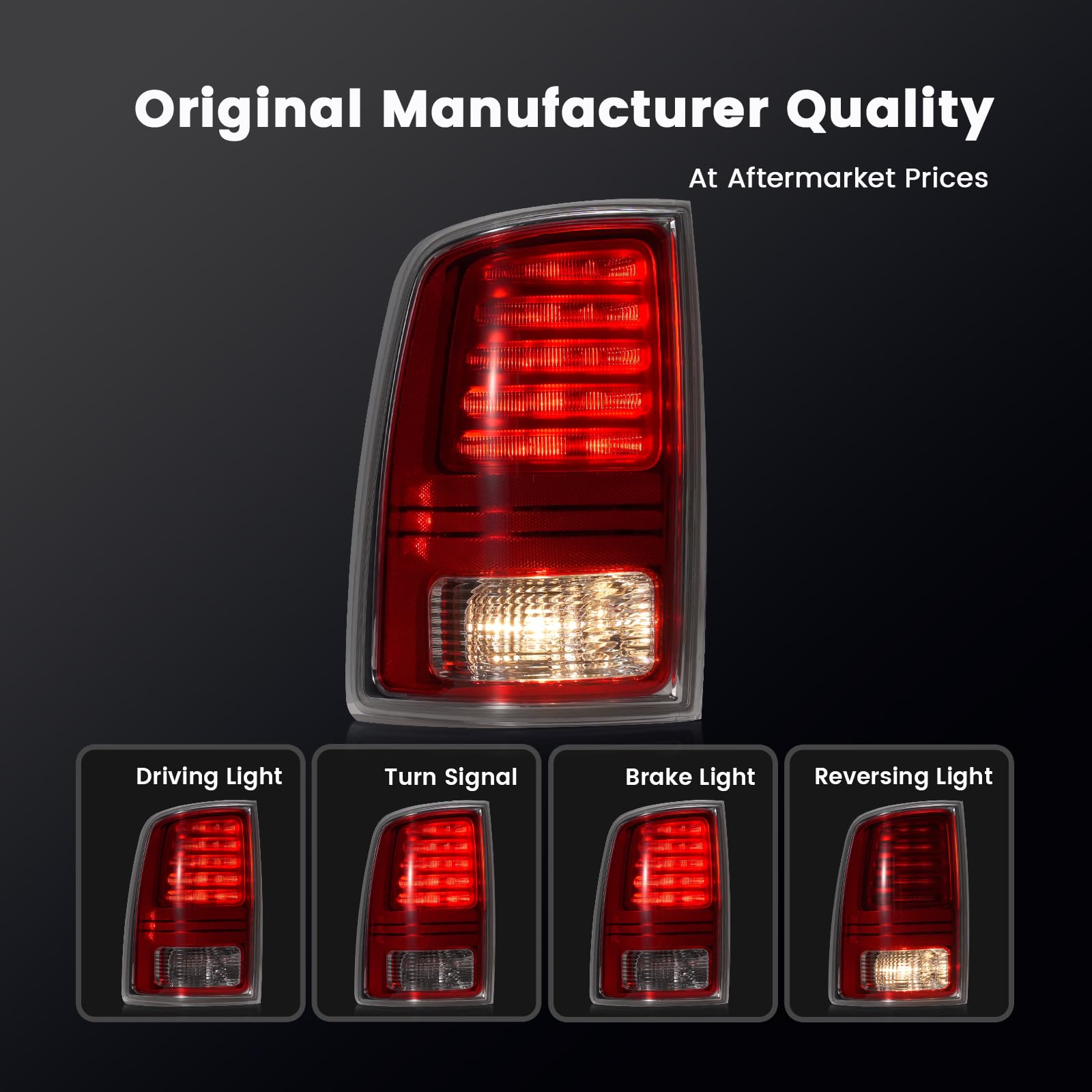 STRECOS Ram taillight weatherproof seal protects against moisture