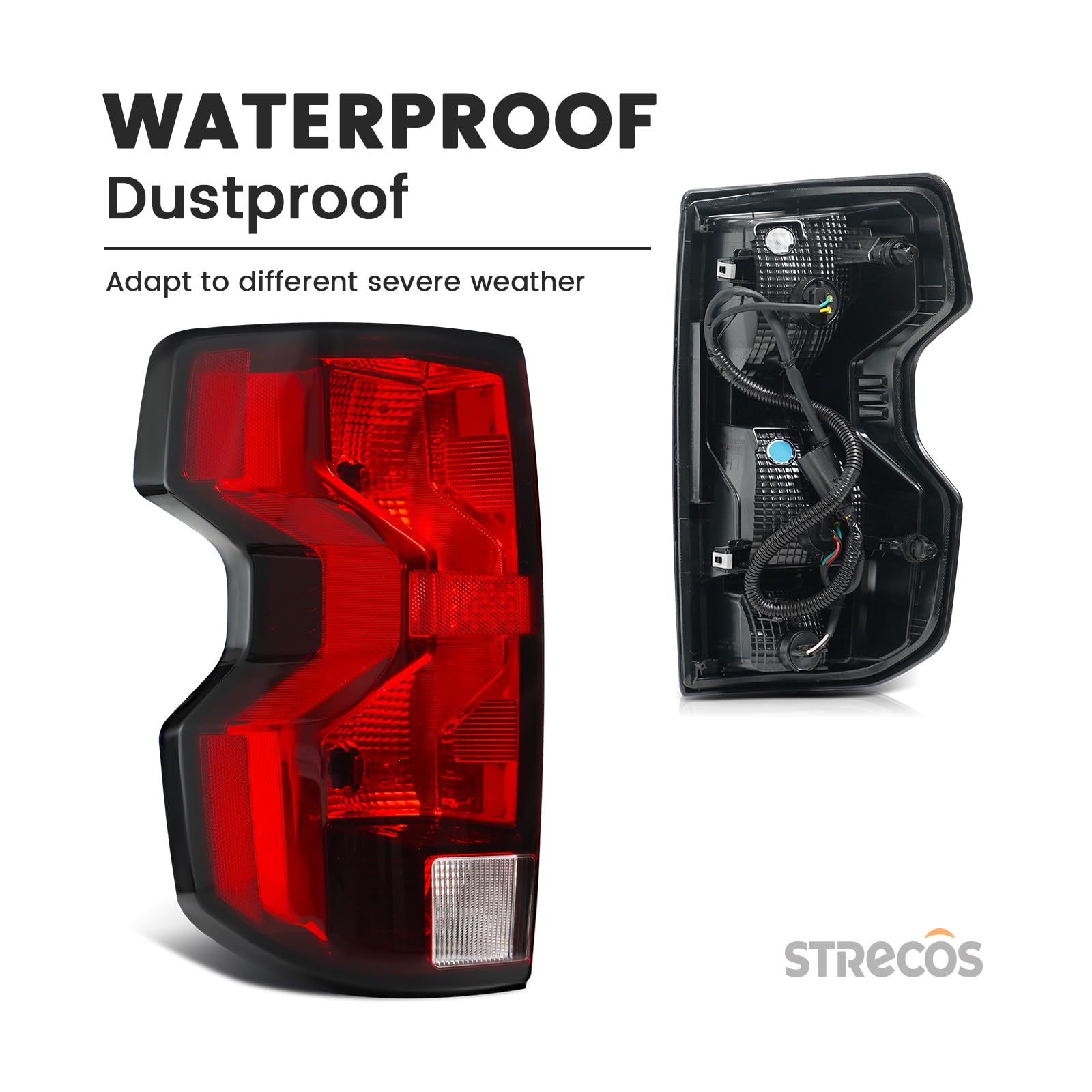 STRECOS bulbs and harness included for plug-and-play installation