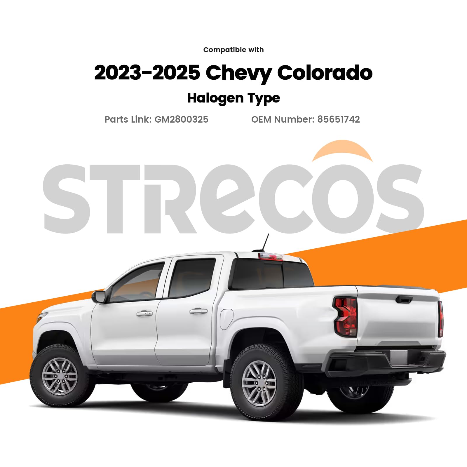STRECOS halogen lamp compatible with Chevy Colorado for consistent brightness