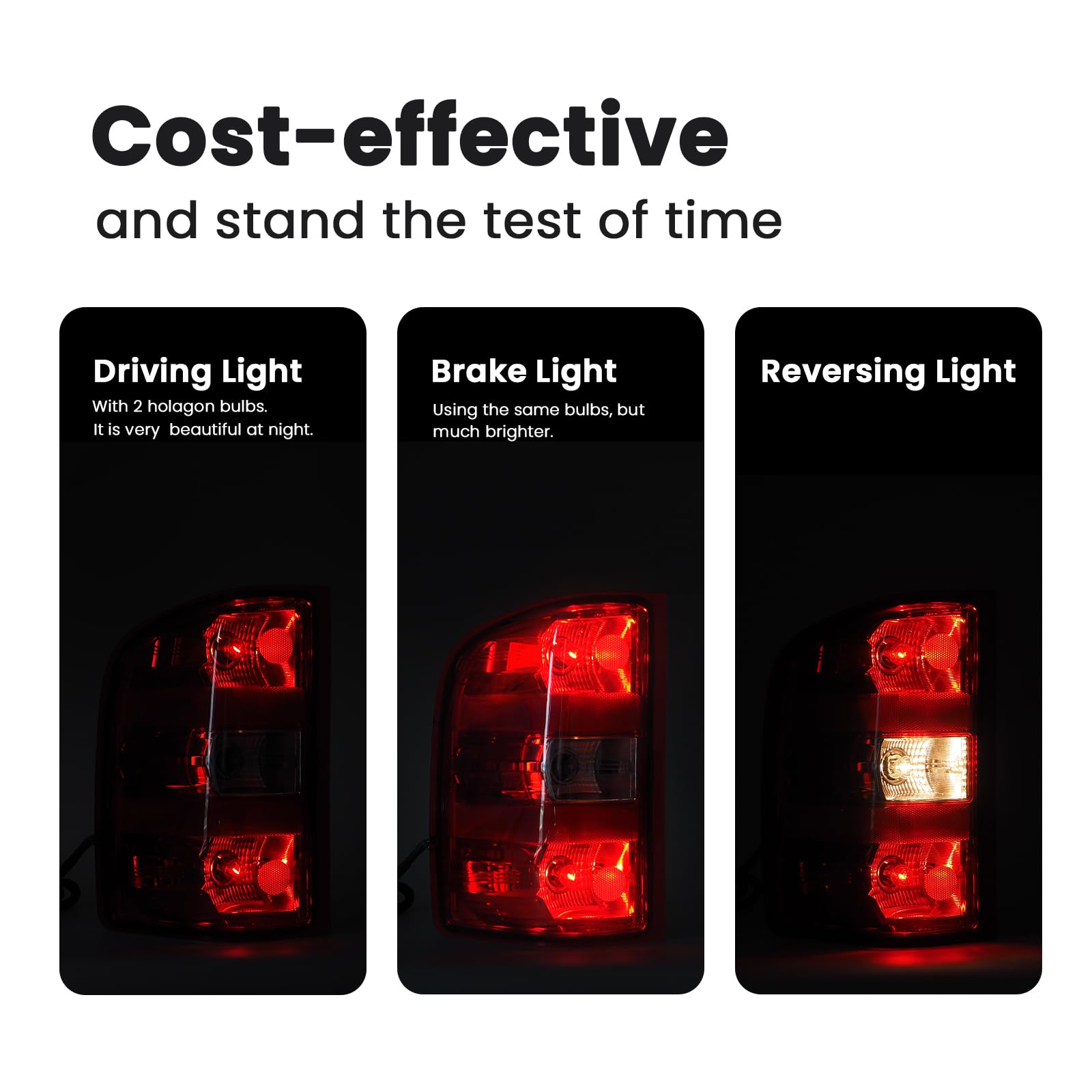 STRECOS tail light left driver side installation bolt-on design.