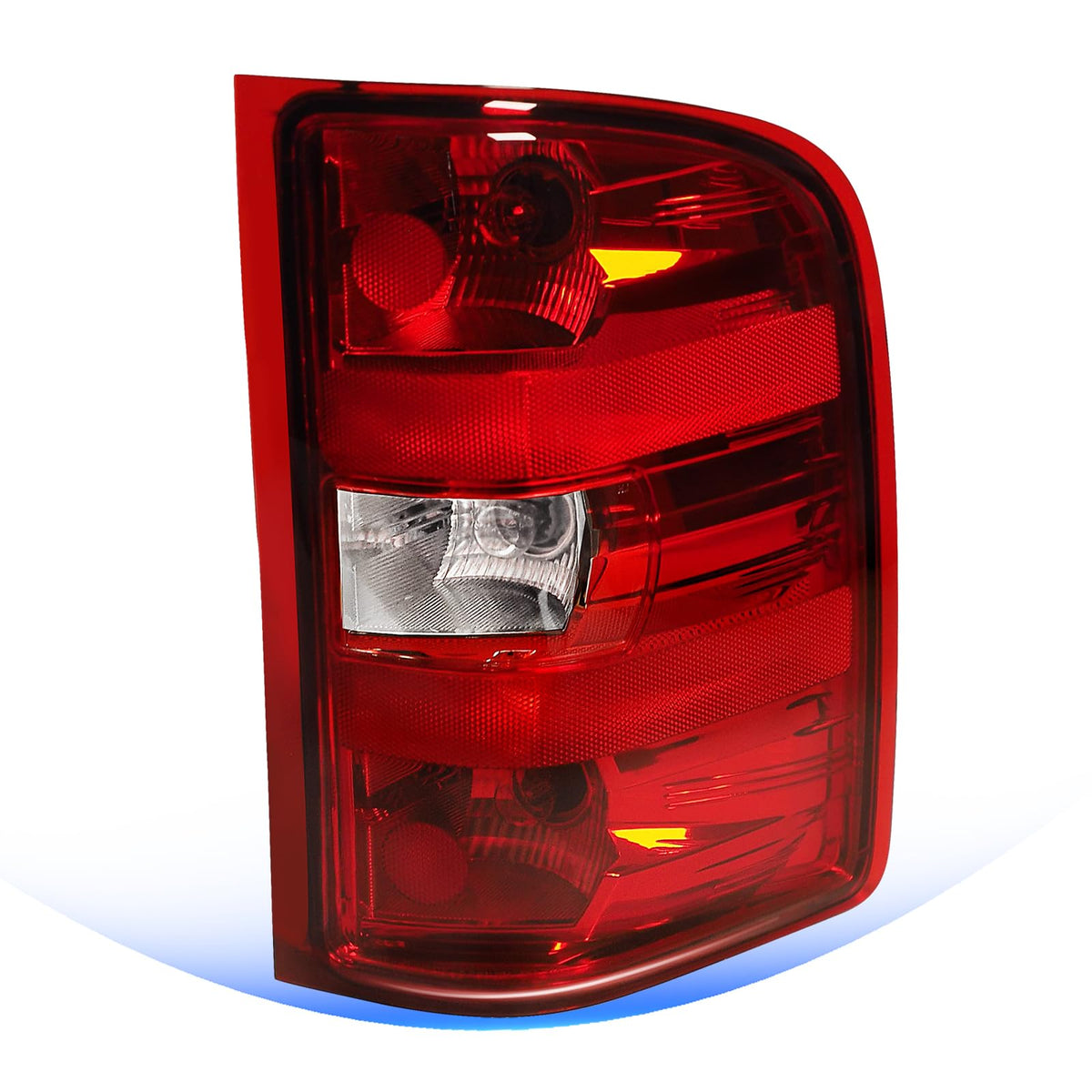 STRECOS tail light right passenger side assembly with red border boosts rear visibility